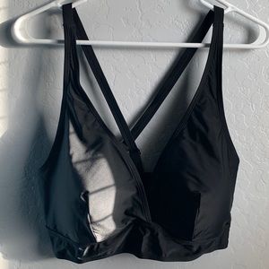 TORRID | Black Crossback Swim Top, Torrid Size 2/2XL